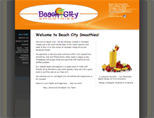 Tablet Screenshot of beachcitysmoothies.com